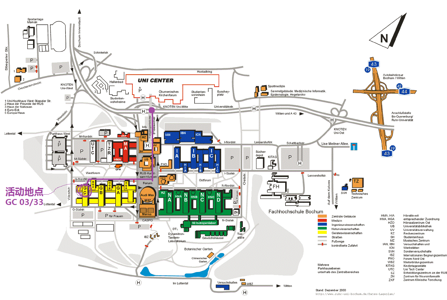 Rub Lageplan Rhine Academic Forum E V